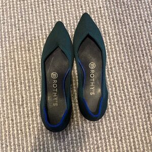 Rothy's Women's Dark Green Flats